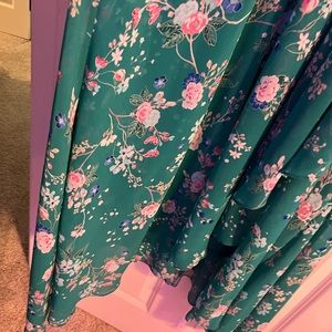 Calvin Klein size 12 green floral dress